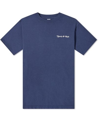 Sporty & Rich Self Love Club T-Shirt - Blue