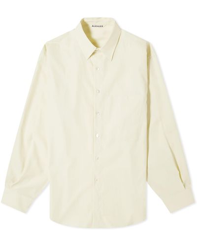 AURALEE Washed Finx Shirt - White