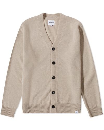 Norse Projects Adam Lambswool Cardigan - Natural
