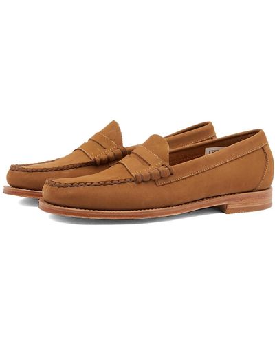 G.H. Bass & Co. Penny Nubuck Loafer - Brown