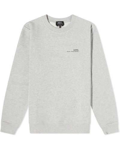 A.P.C. Item F Logo Sweater - White