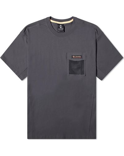 Columbia Painted Peak Mesh Pocket T-Shirt - Gray