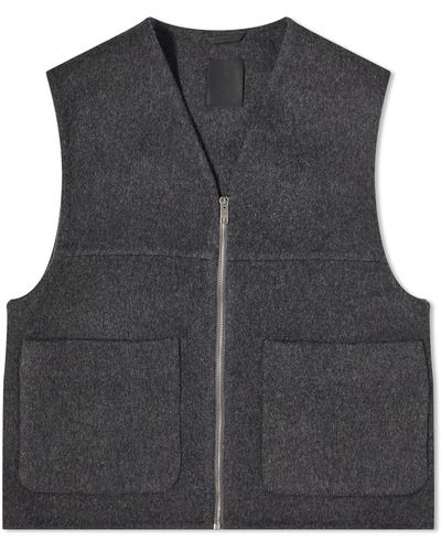 Givenchy Double Face Wool Vest - Black