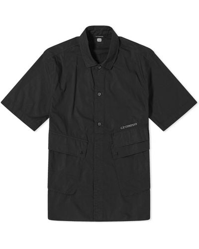 C.P. Company Popeline Pocket Shirt - Black