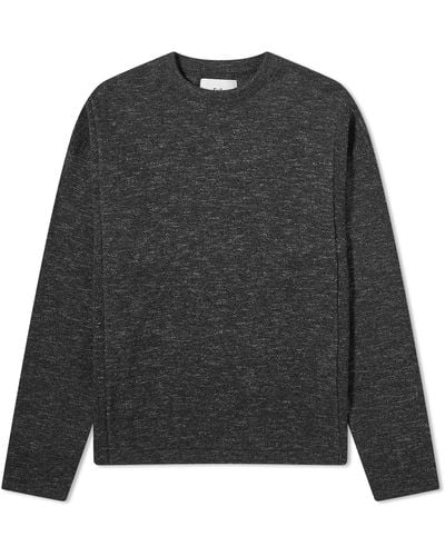Folk Lightweight Rib Crew Sweater - Gray