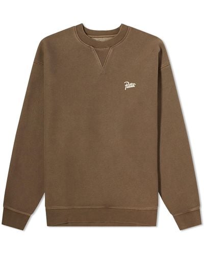 PATTA Basic Washed Sweatshirt - Brown
