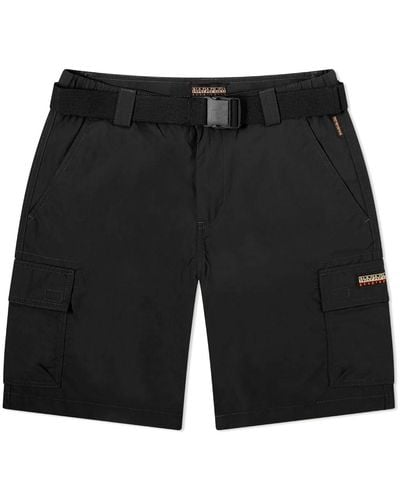 Napapijri Slow Lake Cargo Shorts - Black