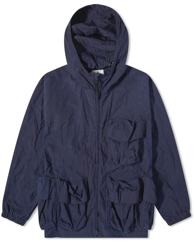 Snow Peak Indigo C/n Parka Jacket in Gray for Men | Lyst