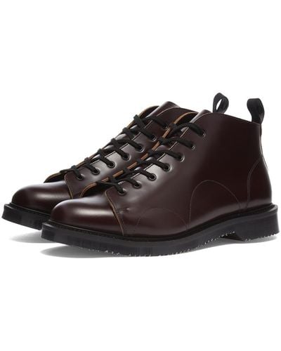 Fred Perry X George Cox Leather Monkey Boot - Brown