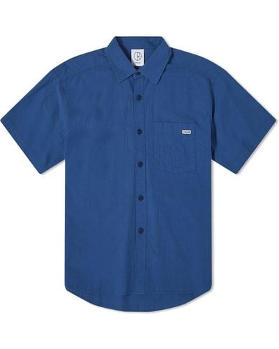 POLAR SKATE Mitchell Short Sleeve Shirt - Blue