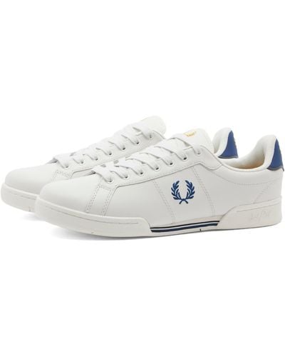 Fred Perry B722 Leather Trainers - White