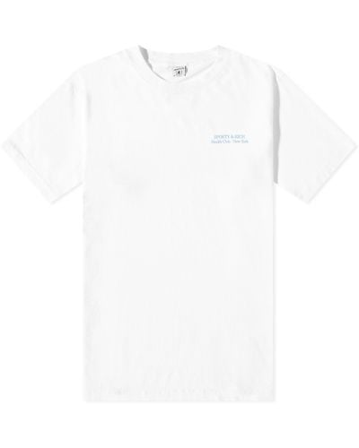 Sporty & Rich New Drink Water T-Shirt - White