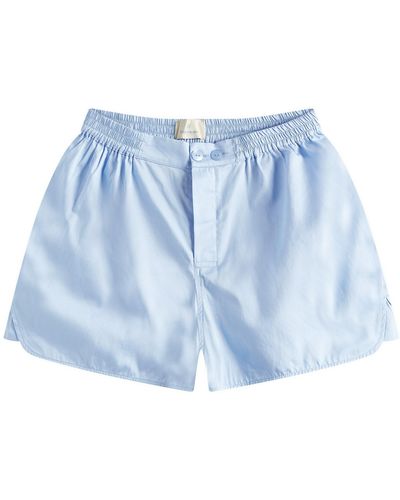 Hay Outline Pyjama Shorts - Blue
