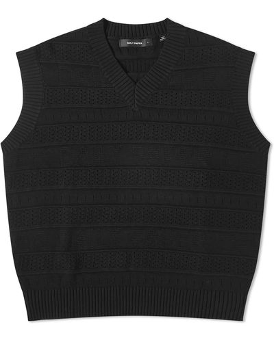 Daily Paper Rashidi Spencer Knitted Vest - Black