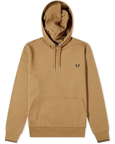 Fred Perry Tipped Popover Hoodie - Natural