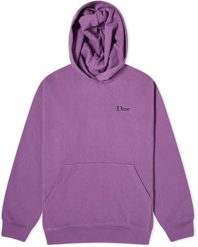 Dime Classic Small Logo Hoodie - Purple