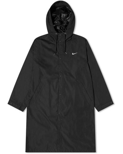 Nike Swoosh Woven Parka Jacket - Black