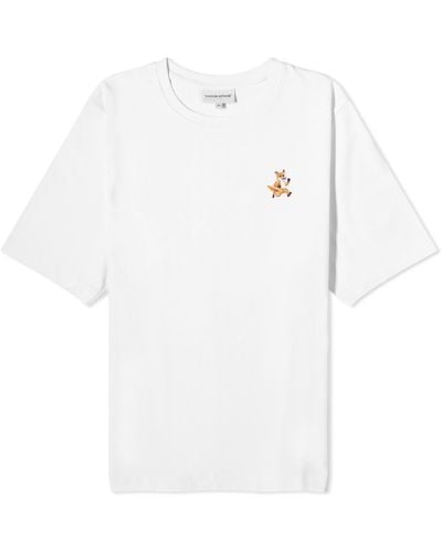 Maison Kitsuné Speedy Fox Patch Comfort T-Shirt - White
