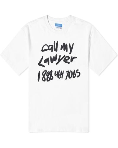 Market Scrawl My Lawyer T-Shirt - White