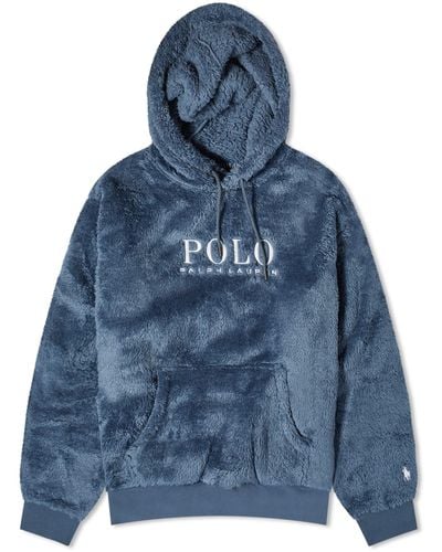 Polo Ralph Lauren High Pile Fleece Hoodie - Blue