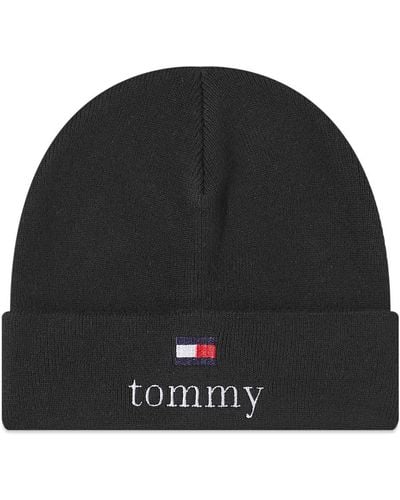 Tommy Hilfiger Logo Beanie - Black
