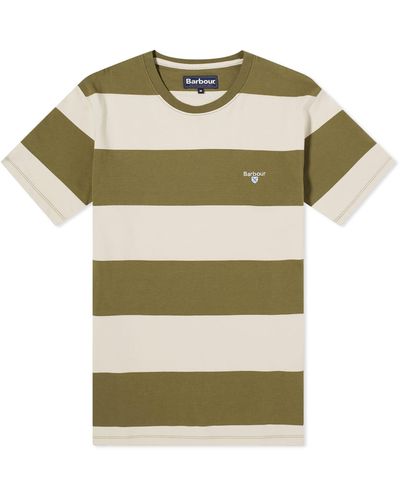 Barbour Whalton Stripe T-Shirt - Green