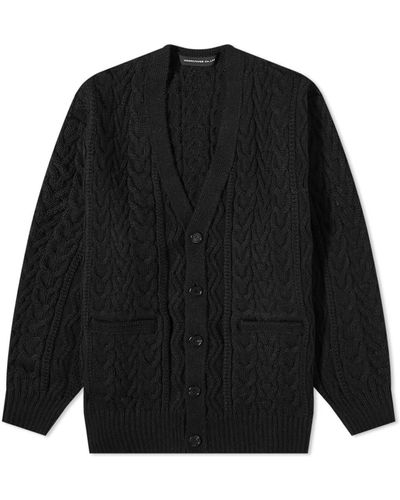 Undercover Cable Knit Cardigan - Black
