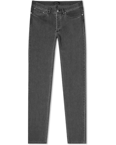 A.P.C. Petit New Standard Jeans Washed Stretch - Black