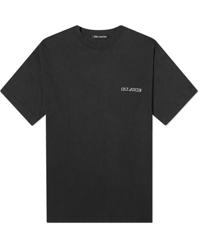 Cole Buxton Flame T-Shirt - Black