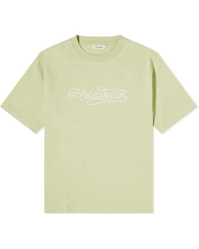 Holzweiler Kjerag Embroidery T-Shirt - Green