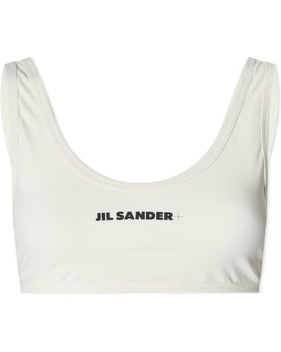 Jil Sander Logo Bralet Top - White