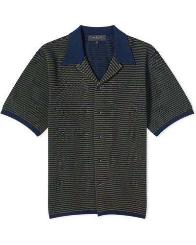 Rag & Bone Felix Short Sleeve Shirt - Black