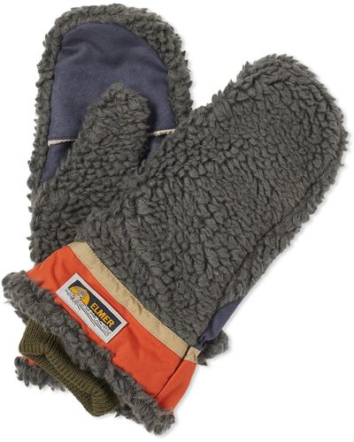 Elmer Gloves Wool Pile Flip Mitten - Gray