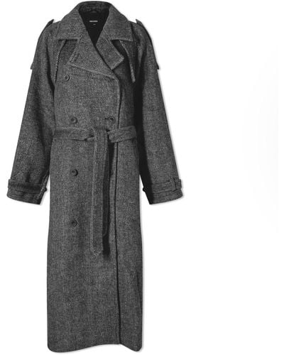 Meotine Bea Wool Coat - Grey