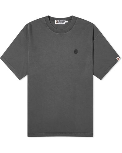 A Bathing Ape One Point Garment Dyed Pocket T-Shirt - Grey