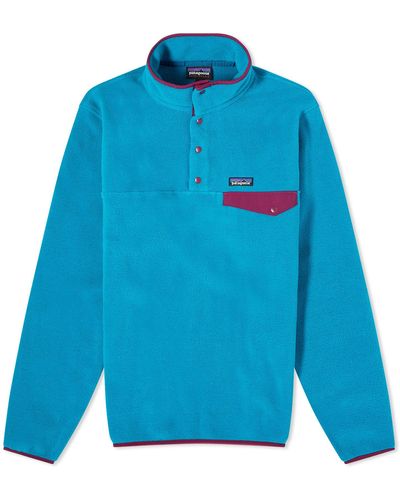Patagonia Lightweight Synchilla Snap-T Pullover Fleece Belay - Blue