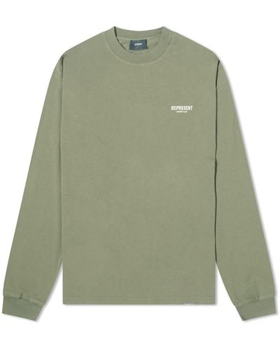 Represent Owners Club Long Sleeve T-shirt - Green