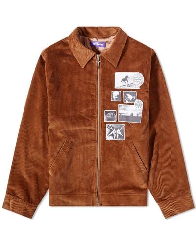 Fucking Awesome Corduroy Patch Jacket - Brown