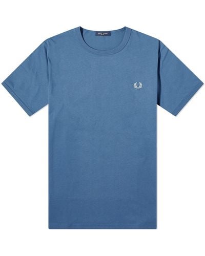 Fred Perry Ringer T-Shirt - Blue