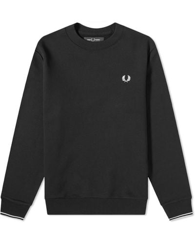 Fred Perry Crew Sweat - Black