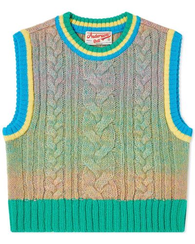 ANDERSSON BELL Cable Knit Vest - Multicolour