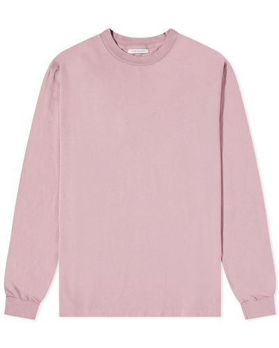John Elliott Long Sleeve University T-shirt - Pink