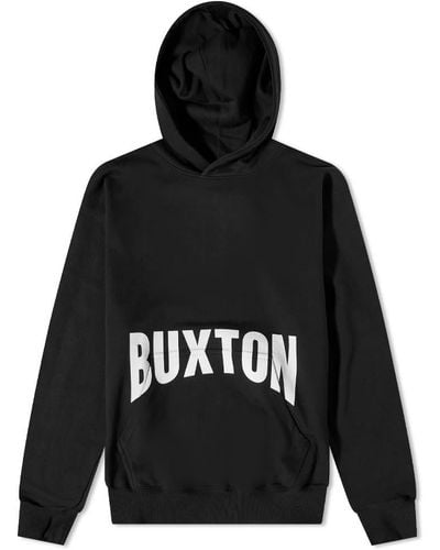 Cole Buxton Boxing Print Popover Hoodie - Black