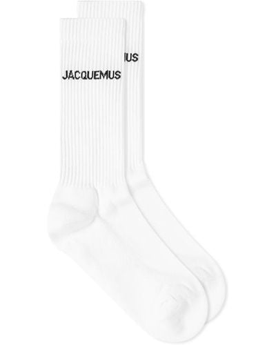 Jacquemus Logo Socks - White