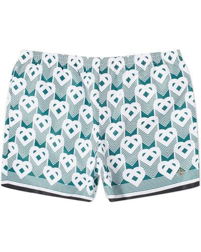 Casablancabrand Printed Swim Shorts - Blue