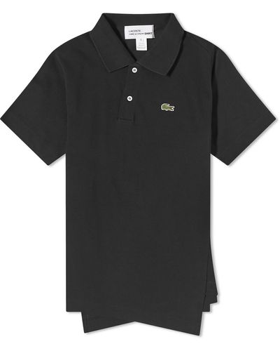 Comme des Garçons X Lacoste Asymmetric Polo Shirt - Black