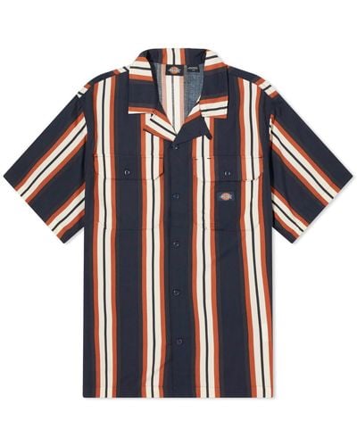 Dickies Forest Stripe Vacation Shirt - Blue