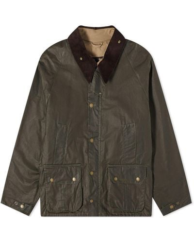 Barbour Heritage + Wax Deck Jacket - Green