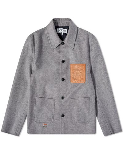 Loewe Wool Workwear Jacket - Grey
