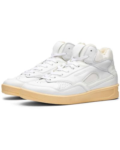 Jil Sander Basket Hi-Top Sneakers - White